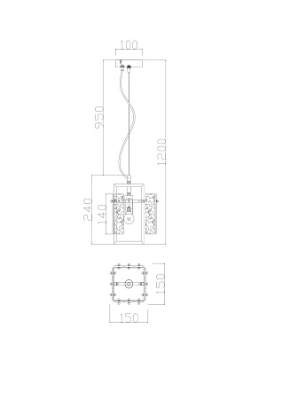 Подвесной светильник Freya FR5166PL-01BS - фото