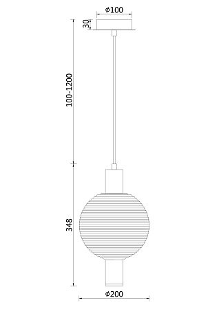 Подвесной светильник Maytoni Rueca P060PL-01BS - фото