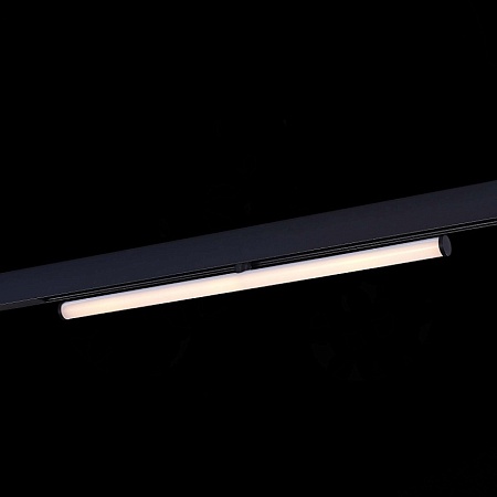 Магнитный трековый светильник Черный LED 1*10W 3000K 1 200Lm Ra>90 120° IP20 L604xW28xH ST803.436.10 - фото