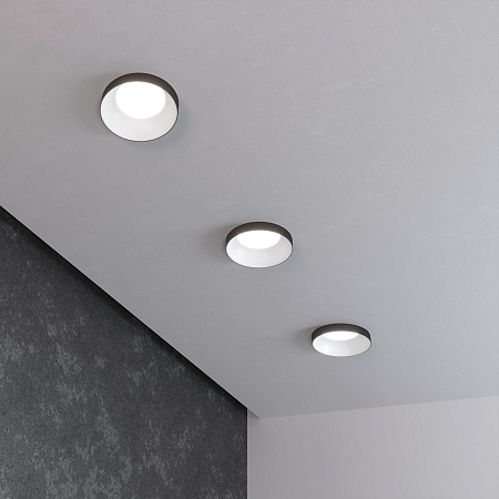 Встраиваемый точечный светильник 112 MR16 белый/черный Elektrostandard - фото