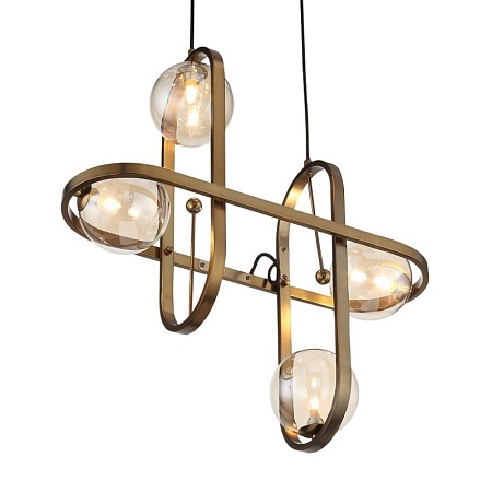 Светильник подвесной ST-Luce Бронзовый/Коньячный G9 4*5W SL1201.203.04 - фото