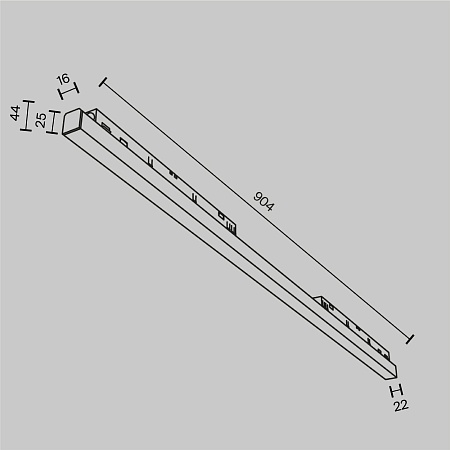 Трековый светильник Technical TR030-4-30W3K-WW-DS-B - фото