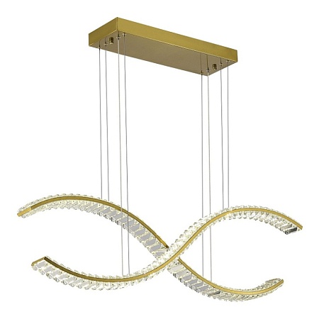 Светильник подвесной ST-Luce Латунь/Прозрачный LED 1*44W 3000K SL6206.303.44 - фото