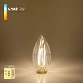 Филаментная светодиодная лампа &quot;Свеча&quot; Dimmable C35 5W 4200K E14 BL134