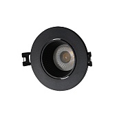 DK3061-BK Встраиваемый светильник, IP 20, 10 Вт, GU5.3, LED, черный/черный, пластик