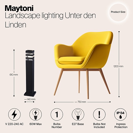 Ландшафтный светильник Outdoor Unter den Linden O578FL-01B - фото