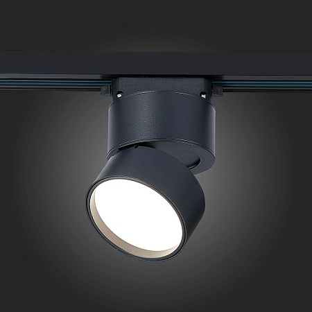 Св-к трек. Черный LED 1*9W 4000K 720Lm Ra>90 120° IP20 D85xH122 170-240VV ST651.446.09 - фото