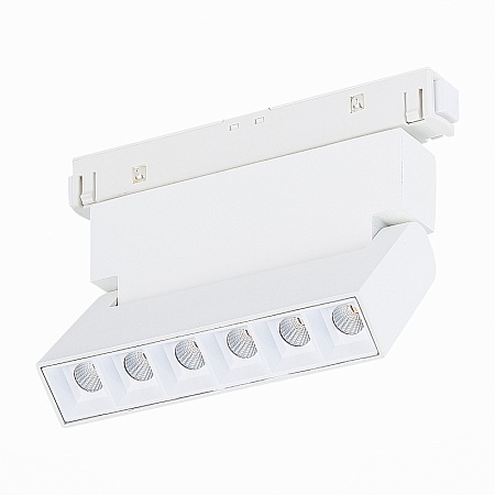 Магнитный трековый светильник белый LED 1*6W 3000K 532Lm Ra>80 36° IP20 L120xW22xH108 4 ST364.536.06 - фото