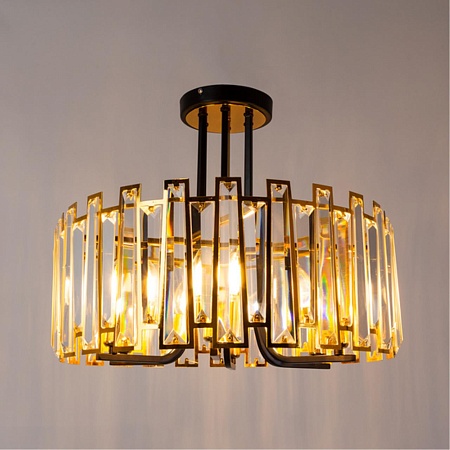 Потолочная люстра ARTE LAMP A1028PL-6BK - фото