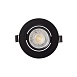 DK3020-BK Встраиваемый светильник, IP 20, 10 Вт, GU5.3, LED, черный, пластик - фото