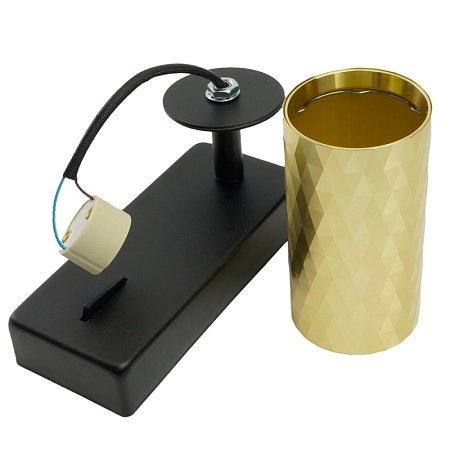 Светильник Feron ML1880 PRISM 35W, 230V, GU10, золото и чёрный - фото