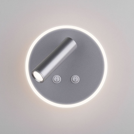 Настенный светодиодный светильник Tera LED серебро Tera LED серебро (MRL LED 1014) Elektrostandard - фото