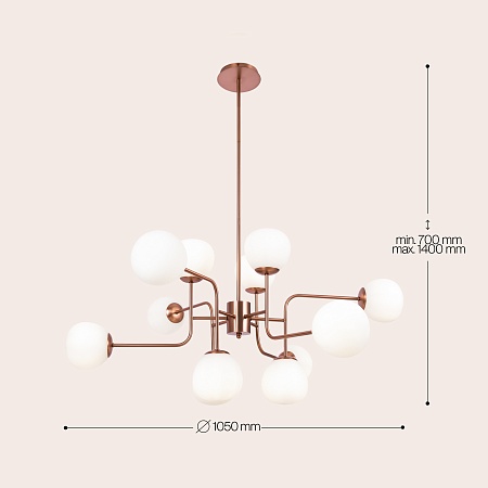 Люстра Maytoni Erich MOD221-PL-12-G - фото