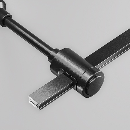 Крепление настенное Wall  одинарное удлиненное Flarity черный - фото