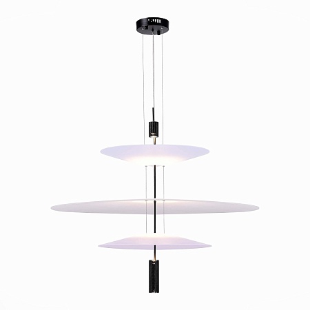 Люстра подвесная ST-Luce Черный/Белый LED 1*15W 3000K SL6101.423.01 - фото