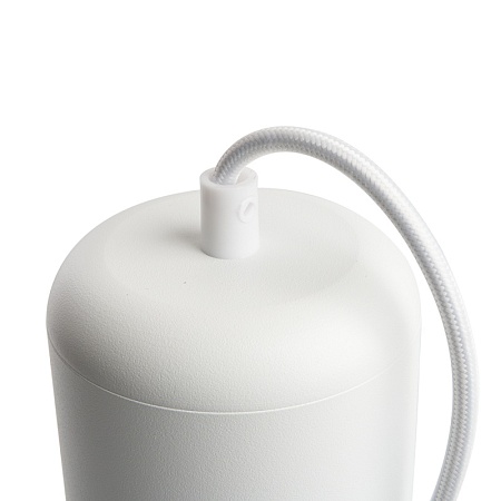 Светильник потолочный Feron HL3658 Barrel ECHO levitation  12W, 230V, GX53, белый, с антибликовой сеточкой, на подвесе 1,7 м - фото