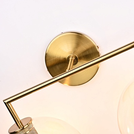 Бра Rh Utilitaire Globe Shade Double Sconce Brass Imperiumloft 123273-22 - фото
