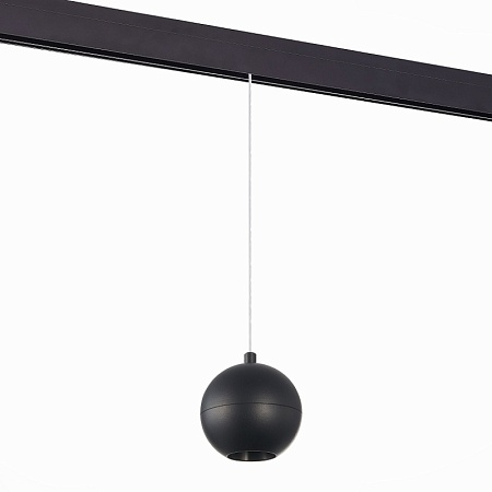 Магнитный трековый светильник подвесной Черный LED 1*12W 4000K 750Lm Ra>80 36° IP20 D10 ST354.443.12 - фото