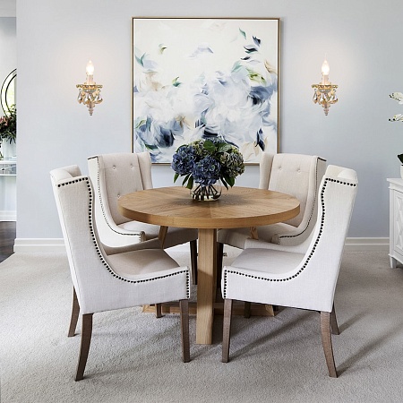 Настенный светильник Eurosvet 3281/1 белый с золотом / тонированный хрусталь - фото