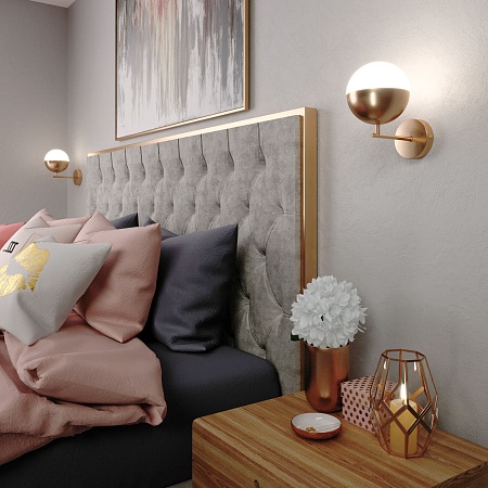 Настенный светильник Eurosvet 70129/1 латунь - фото