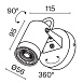 Настенный светильник (бра) Outdoor O025WL-01B - фото