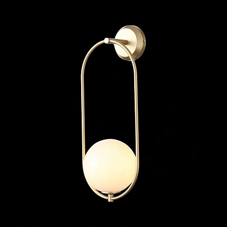 Светильник настенный ST-Luce Золотистый/Белый E14 1*40W SL1118.201.01 - фото