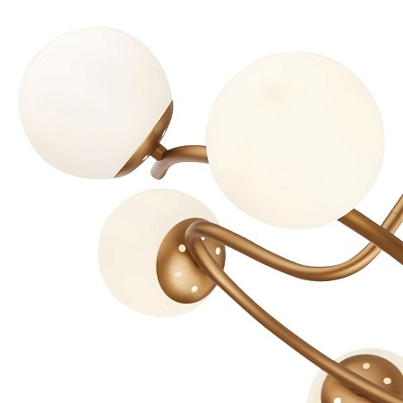 Светильник потолочный Золотистый/Белый E14 6*40W SLE220602-06 - фото