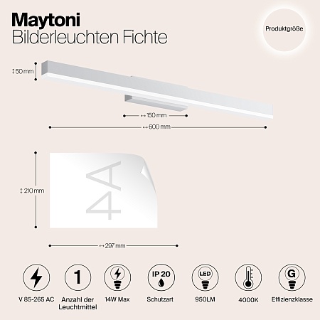 Подсветка Maytoni MIR012WL-L14W4K - фото