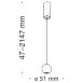 Подвесной светильник Technical P067PL-L5G3K - фото