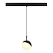 Магнитный трековый светильник Черный LED 1*7W 3000K Lm Ra90 120° IP20 D100xH- 48V ST681.436.07 - фото