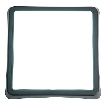 Выключатель 1-клавишный с окном для маркировки самовозвратный STEKKER, PSW10-214-54, открытой установки, 250В, 10А, IP54, белый/серый - фото