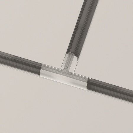 Коннектор Т-образный Gravity встраиваемый белый - фото