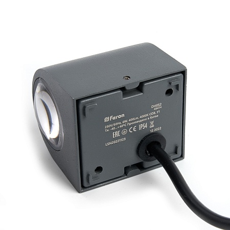 Светильник уличный светодиодный Feron DH052, 6W, 400Lm, 4000K, серый - фото