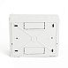 Бокс настенный STEKKER EBX50-3/06-20 6 модулей, белый, пластик, серия Standart - фото