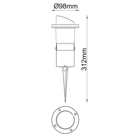 Уличный светильник de markt титан DeMarkt  808040401 - фото