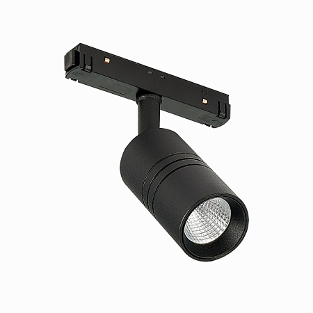 Магнитный трековый светильник Черный LED 1*7W 3000K 595Lm Ra>90 36° IP20 L-xW44xH90 48V ST365.436.07 - фото