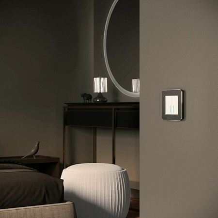 Рамка из металла на 1 пост Platinum черный алюминий W0012608 - фото