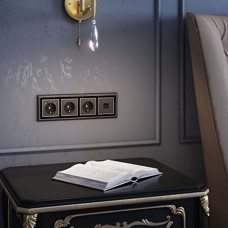 Накладка для USB розетки бронзовый W1179512 - фото