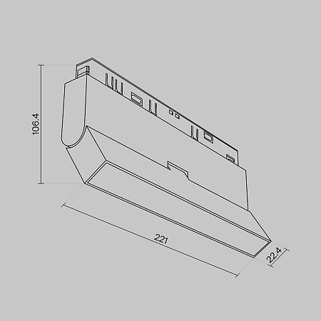 Трековый светильник Technical TR036-4-12W3K-DS-B - фото