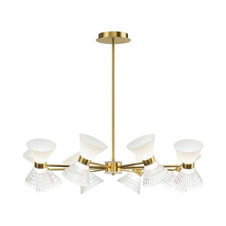 Светильник подвесной ST-Luce латунь/прозрачный, белый, латунь G9 LED 16*5W SL2004.303.16 - фото