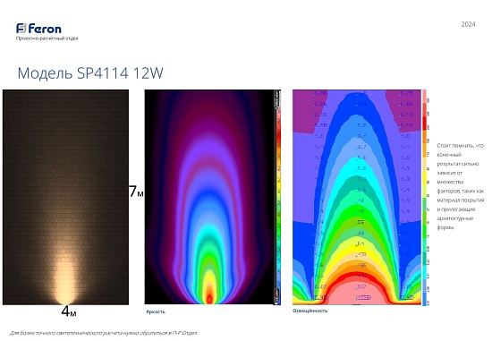 Светодиодный светильник тротуарный (грунтовый) Feron SP4114 12W 2700K 230V IP67 - фото