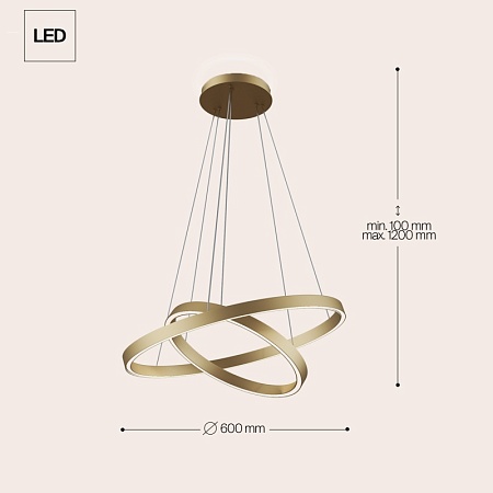Подвесной светильник Maytoni Rim MOD058PL-L55BS3K - фото