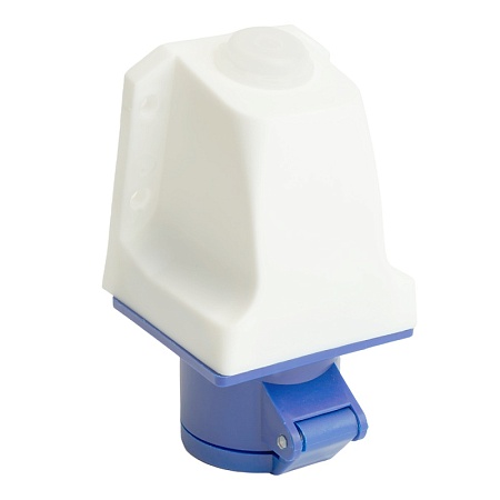 Розетка стационарная ST-113 16А 220В 2P+PE IP44, RST16-113-44, Stekker - фото