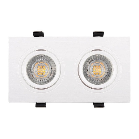 DK3022-WH Встраиваемый светильник, IP 20, 10 Вт, GU5.3, LED, белый, пластик - фото