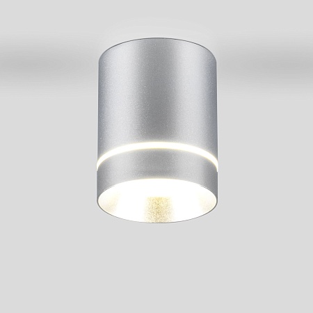 Накладной потолочный светодиодный светильник DLR021 9W 4200K хром матовый Elektrostandard - фото