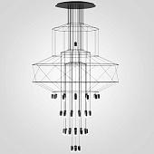Люстра Via Wireflow Chandelier Polyhedral 0374 Suspension Lamp Imperiumloft 75394-22