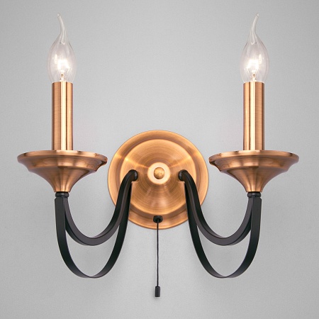 Настенный светильник Eurosvet 60098/2 черный - фото