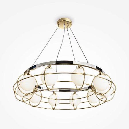 Подвесной светильник Maytoni Carcass MOD312PL-10GCH - фото