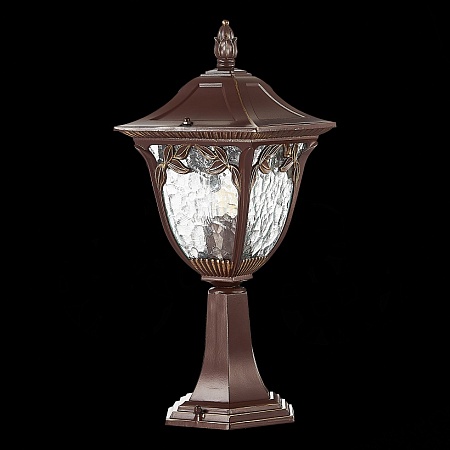Светильник уличный наземный ST-Luce Кофейный/Кофейный, Прозрачный E27 1*60W SL083.705.01 - фото
