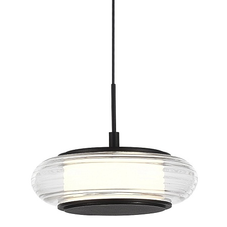 Светильник подвесной ST-Luce черный/прозрачный LED 1*7W 3000K SL6239.403.01 - фото